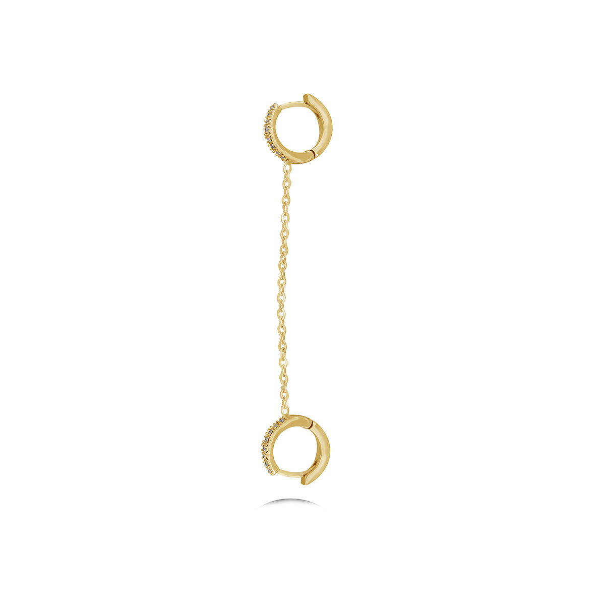 Diamond Drop Earrings in 18k Gold