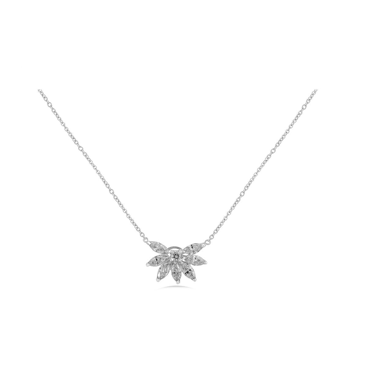 Diamond Sunburst Necklace