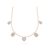 Diamond Pendant Choker in 18k Gold