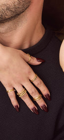Engagement Band In 18K Gold - Yellow Gold