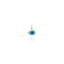 Evil Eye Diamond Charm Pendant - Sparkling Protection