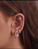 Diamond Teardrop Stud Earring