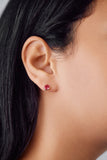 Garnet Stud Earrings