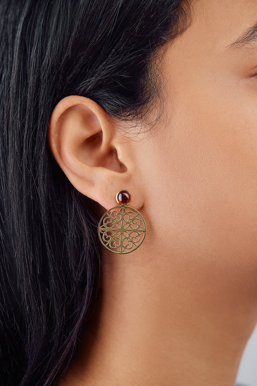 Andelusian Mosiac Garnite Earrings
