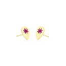 Pear Shape Earrings in 18K Yellow Gold