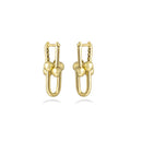 Link Earrings in 18k Yellow Gold