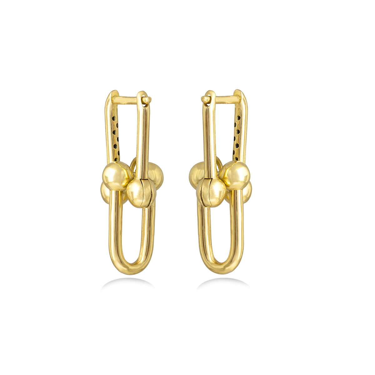 Link Earrings in 18k Yellow Gold