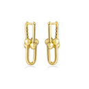 Link Earrings in 18k Yellow Gold