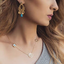 Allah Hares with Evil Eye Necklace