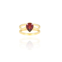 Pear Cut Cocktail Ring