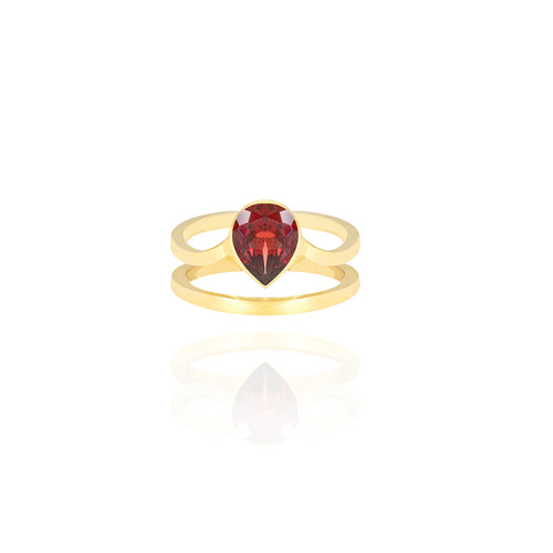 Pear Cut Cocktail Ring