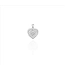 Heart Pendant With Diamond in 18k White Gold