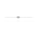 Diamond Evil Eye Bracelet in 18k Gold