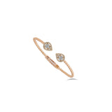 Diamond Cuff Bracelet in 18k Gold