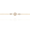 Gold Diamond Chain Bracelet