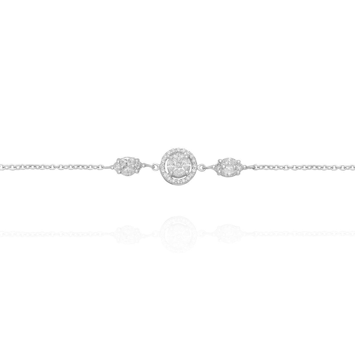 Gold Diamond Chain Bracelet