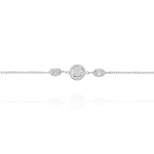 Gold Diamond Chain Bracelet