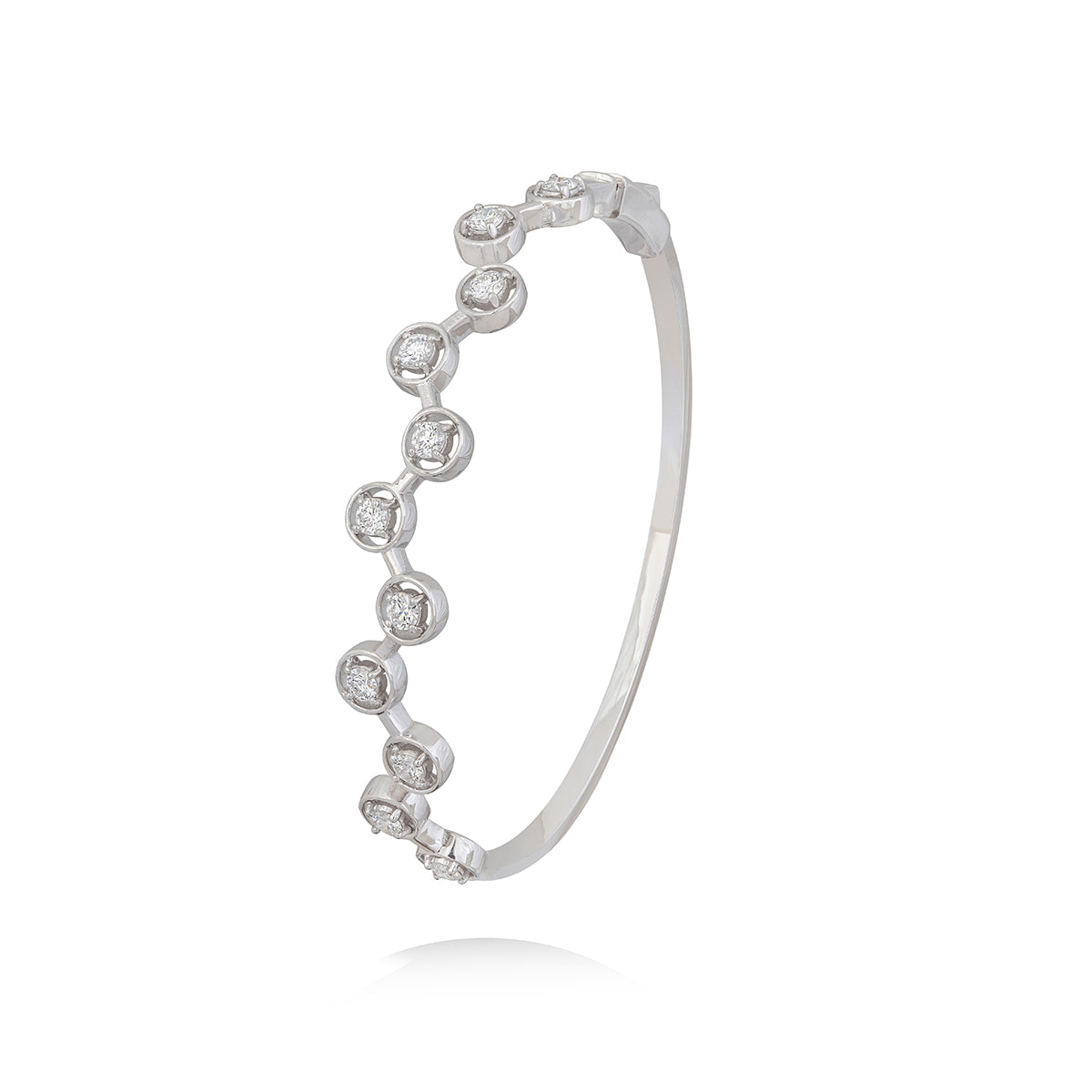 18k Bubble bangle