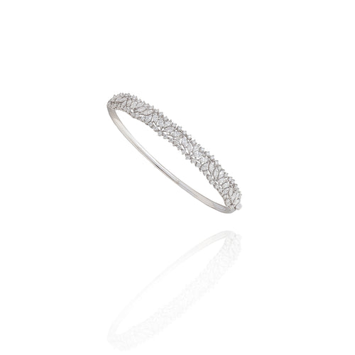 White Gold Diamond Bangle