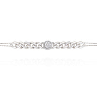 White Gold Bracelet with a Diamond Touch