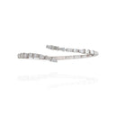 White Gold Bangle Adorned with Diamonds