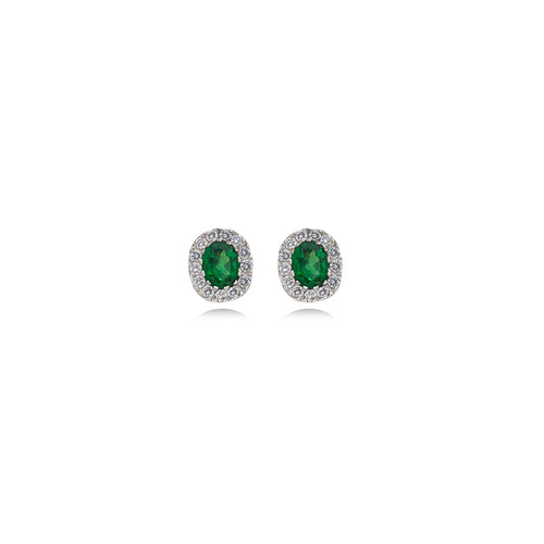 Diamond Earring in 18k White Gold