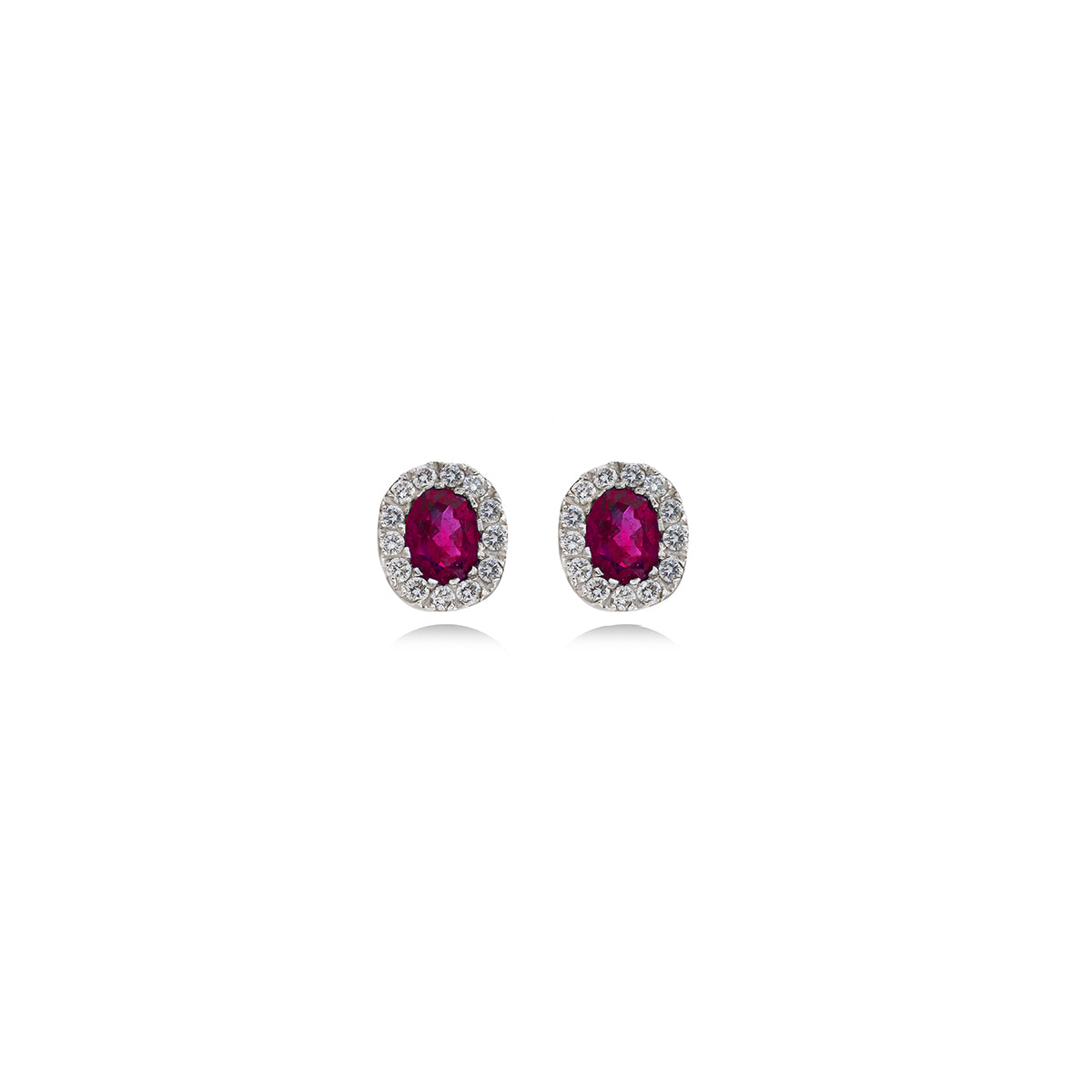 Diamond Earring in 18k White Gold