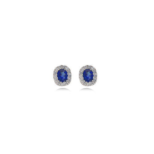 Diamond Earring in 18k White Gold