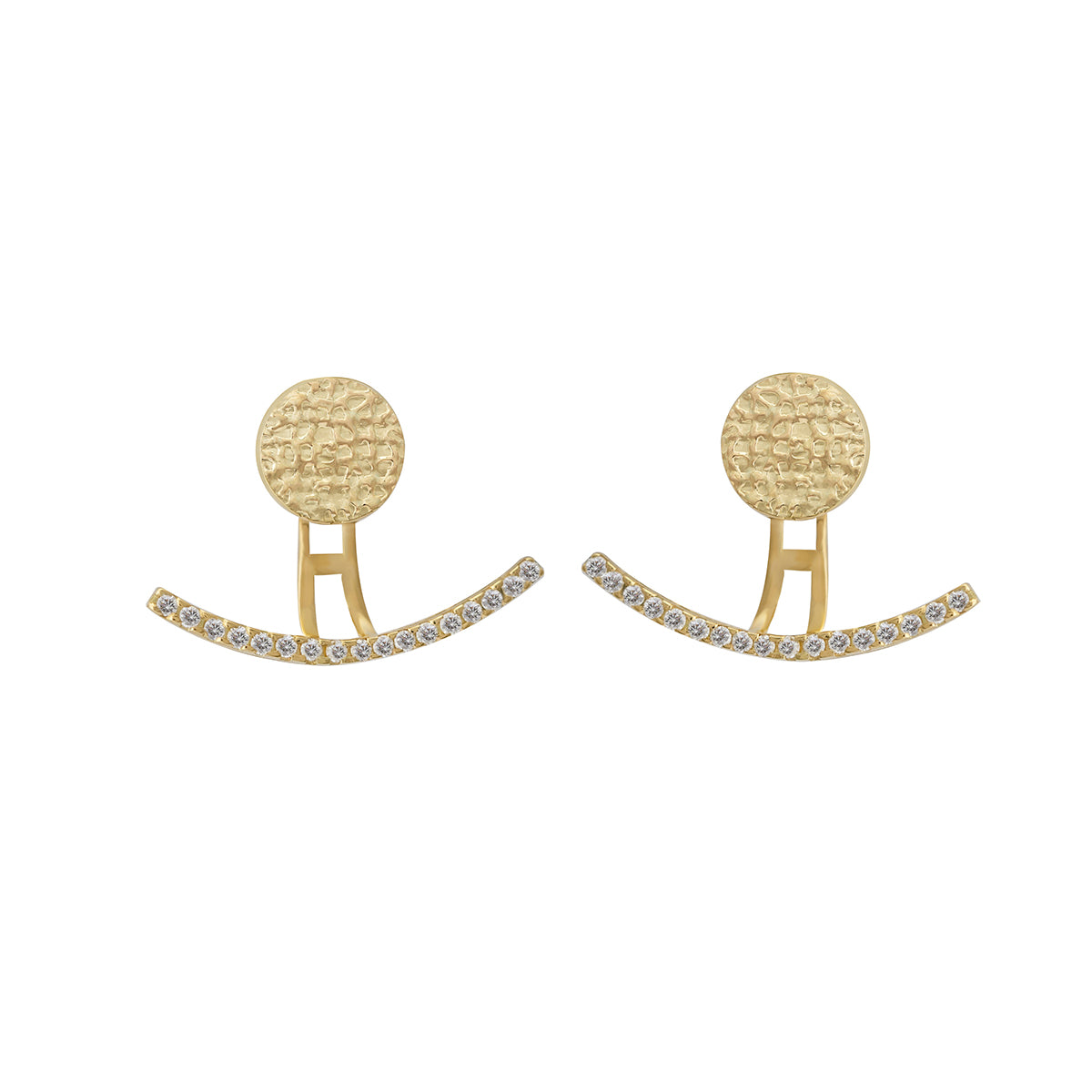 Diamond Drop Earring in 18K Yellow Gold