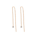 Double Draped Diamond Rope Earrings