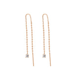 Double Draped Diamond Rope Earrings