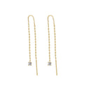 Double Draped Diamond Rope Earrings
