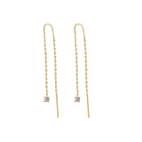Double Draped Diamond Rope Earrings