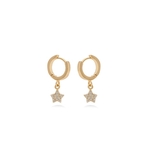 Mini Star Diamond Earrings