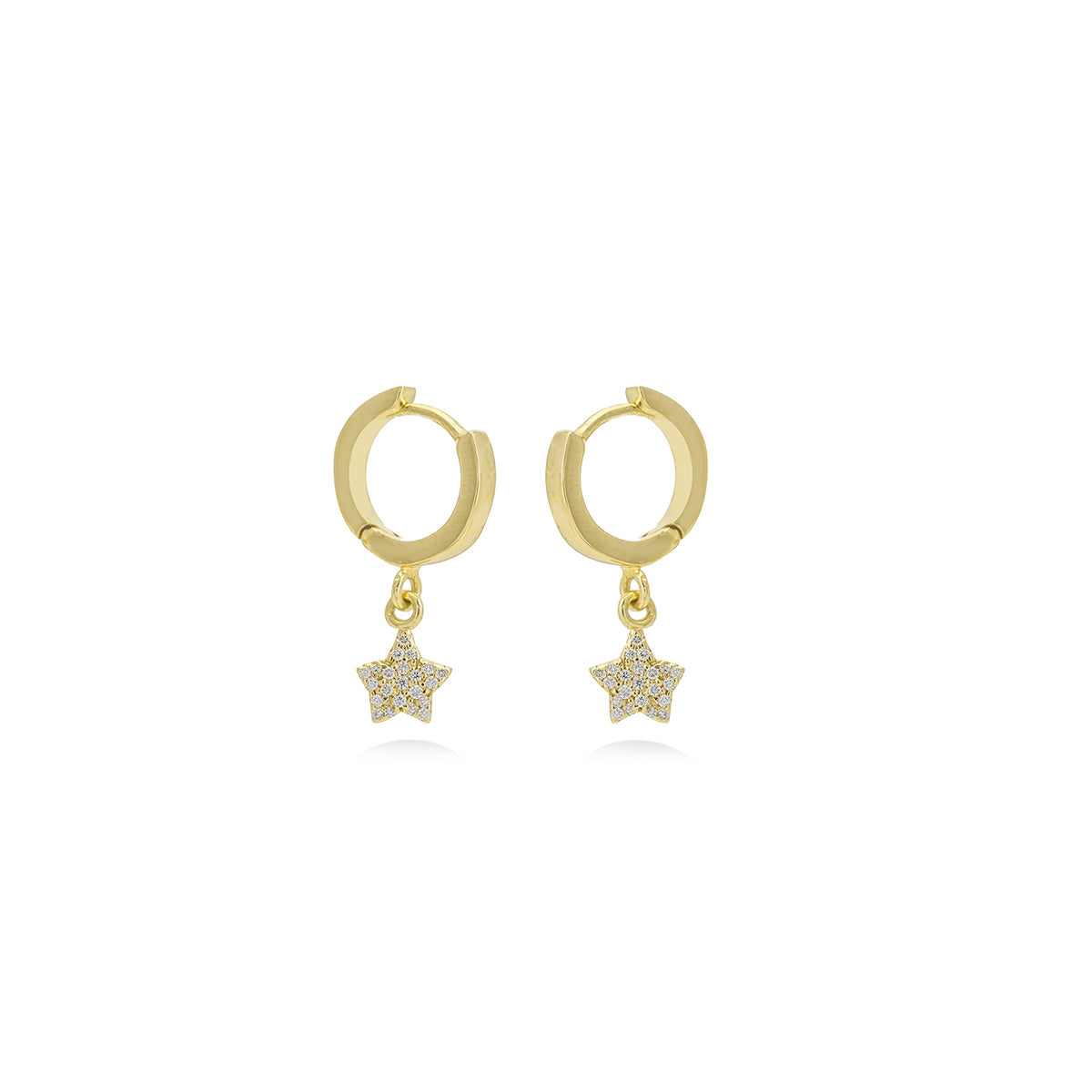 Mini Star Diamond Earrings