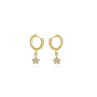 Mini Star Diamond Earrings