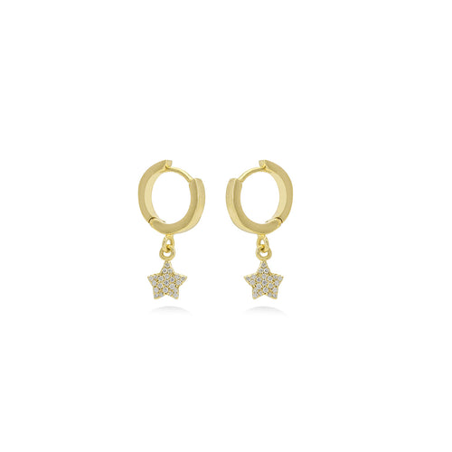 Mini Star Diamond Earrings