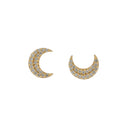 Diamond Crescent Moon Earring