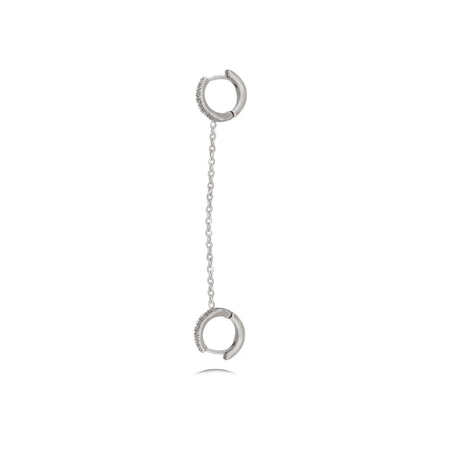 Diamond Drop Earrings in 18k Gold