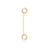 Diamond Drop Earrings in 18k Gold
