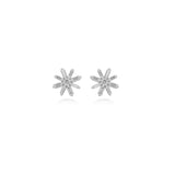 Diamond Starburst Earrings in 18k Gold