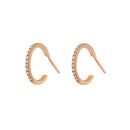 Small Diamond Earrings Hoops