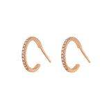 Small Diamond Earrings Hoops