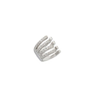 Diamond 4-Row Open Negative Space Cuff Earring