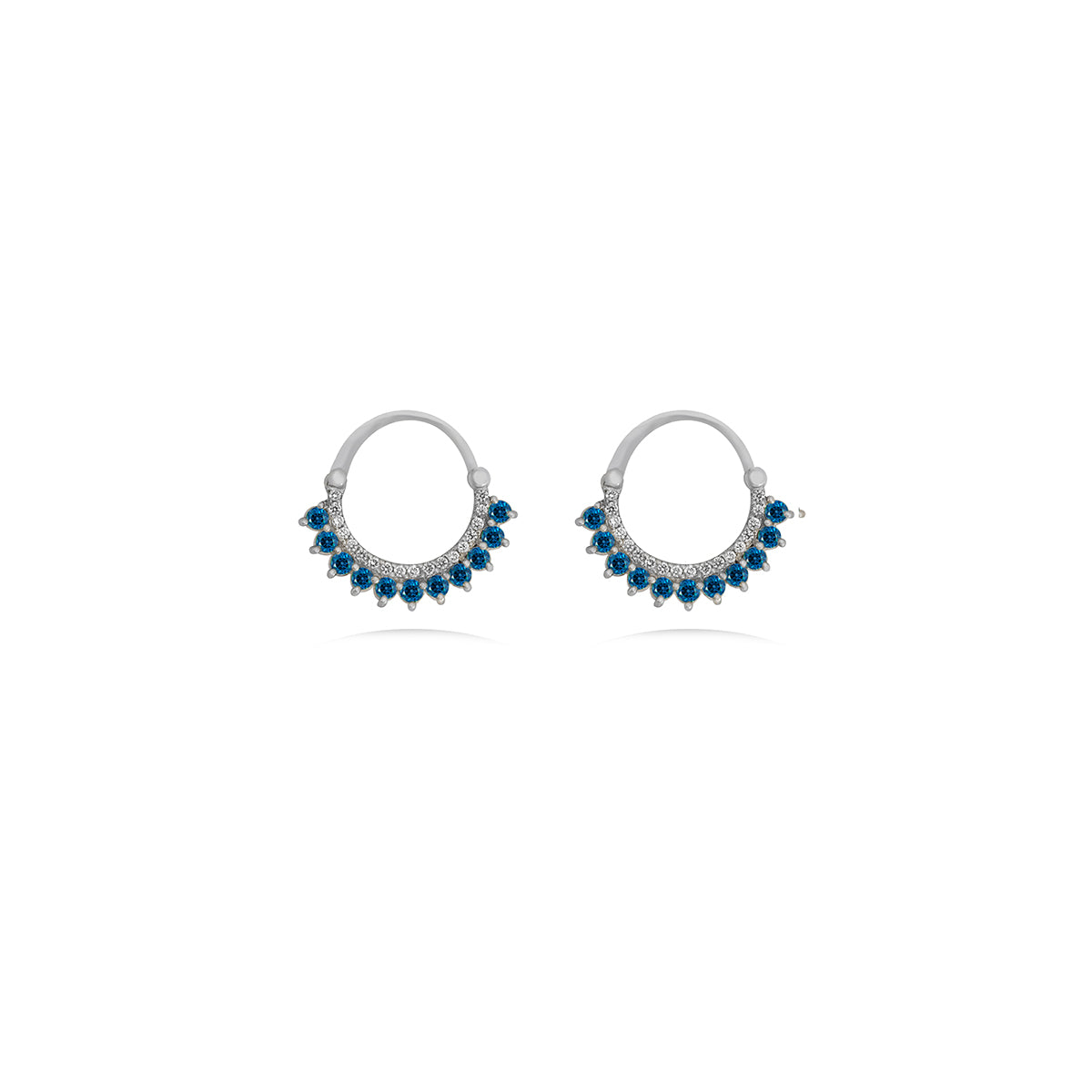 Diamond Hoop Earrings in 18k Gold