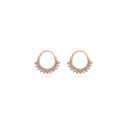 Diamond Hoop Earrings in 18k Gold