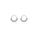 Diamond Hoop Earrings in 18k Gold