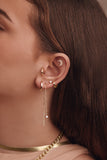 Double Draped Diamond Rope Earrings