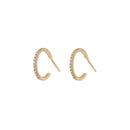 Small Diamond Earrings Hoops