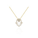 Hamsa Hand Diamond Necklace: A Symbol of Protection and Elegance